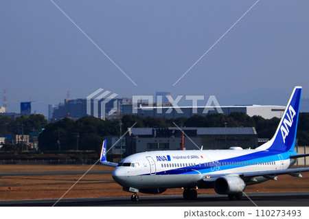Osaka International Airport ANA Airplane Takeoff Ready Sky Park Osaka International Airport ANA Airplane Takeoff Ready Sky Park 110273493