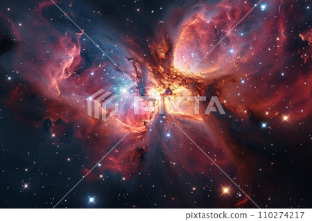 Creation of galaxies Interstellar clouds deep in the universe AI image 21 110274217