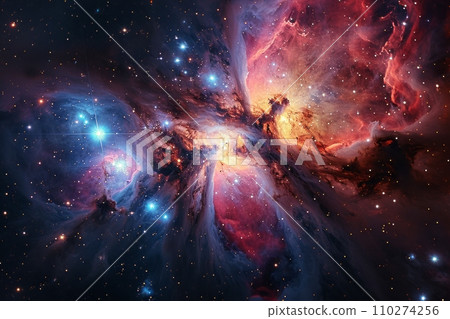 Creation of galaxies Interstellar clouds deep in the universe AI image 49 Creation of galaxies Interstellar clouds deep in the universe AI image 49 110274256