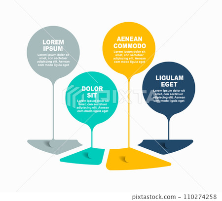 Infographic design template with place for your data. Vector illustration. 110274258