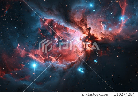 Creation of galaxies Interstellar clouds deep in the universe AI image 86 Creation of galaxies Interstellar clouds deep in the universe AI image 86 110274294