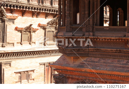 old house in Bhaktapur Durbar Square, Kathmandu, nepal 110275167