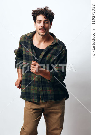 Face man fashion hipster portrait handsome smile 110275338