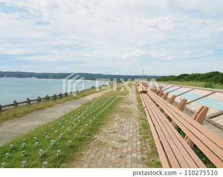 石川縣能登半島「道之站東木界街道」 全世界最長的長椅 110275510