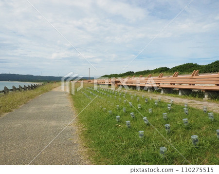 石川縣能登半島「道之站東木界街道」 全世界最長的長椅 110275515