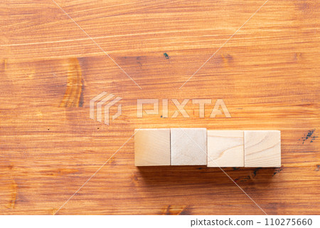 blank wooden block 110275660