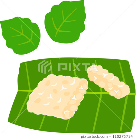 香蕉葉上的豆豉 110275754