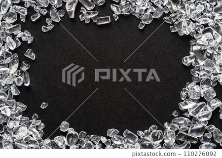 crystal on black background crystal on black background 110276092