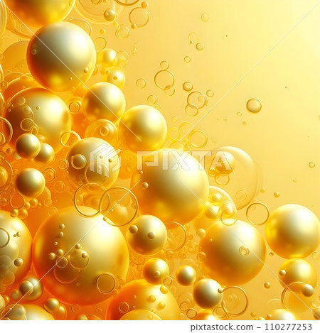oil drops on a glass surface abstract background 110277253