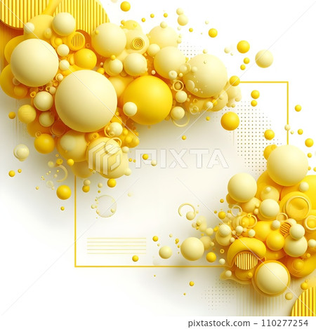 vector golden egg circle banner template for business card 110277254
