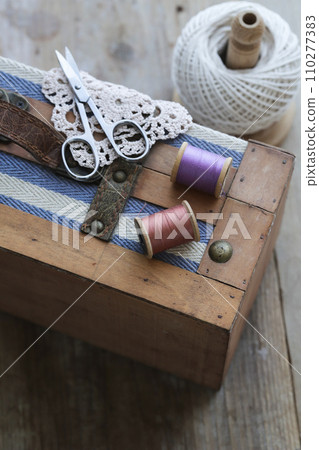 colorful thread spool 110277383
