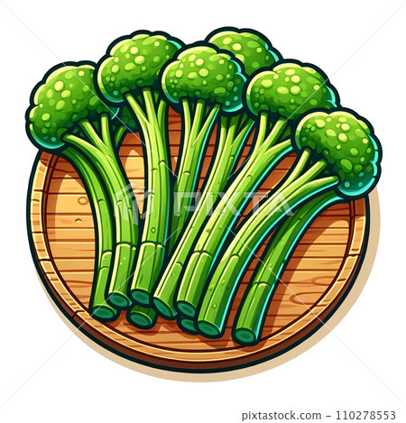Stem broccoli AI illustration 110278553