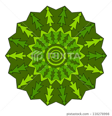 Abstract decorative hand drawn doodle Christmas ornament. Abstract decorative hand drawn doodle Christmas ornament. 110278998