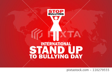 International Stand Up To Bullying Day Vector Template Design Illustration International Stand Up To Bullying Day Vector Template Design Illustration 110279555