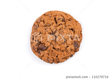 Chocolate chip cookie isolated on white Chocolate chip cookie isolated on white 110279716