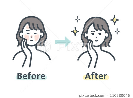 Before and after red face removal Before and after red face removal 110280046