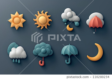 Weather forecast icon Weather forecast icon 110280234