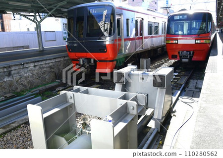 終點站 名古屋鐵道 名鐵 岐阜站 停車處 110280562
