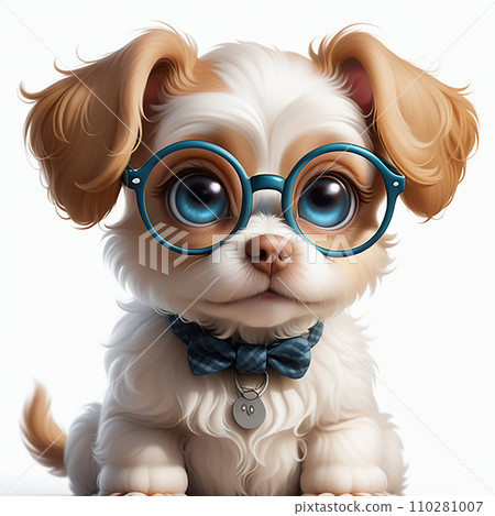 cute puppy with big round eye. cute puppy with big round eye. 110281007