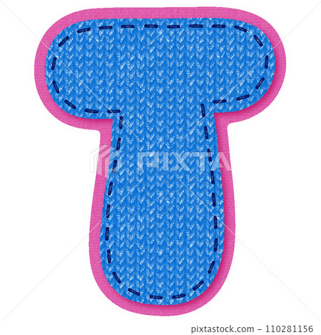 Fabric Alphabet Letter T 110281156