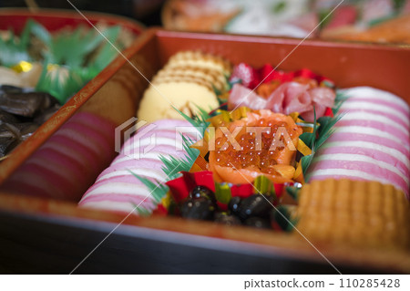 Traditional Japanese cuisine to celebrate the New Year Osechi Ryori Traditional Japanese cuisine to celebrate the New Year Osechi Ryori 110285428