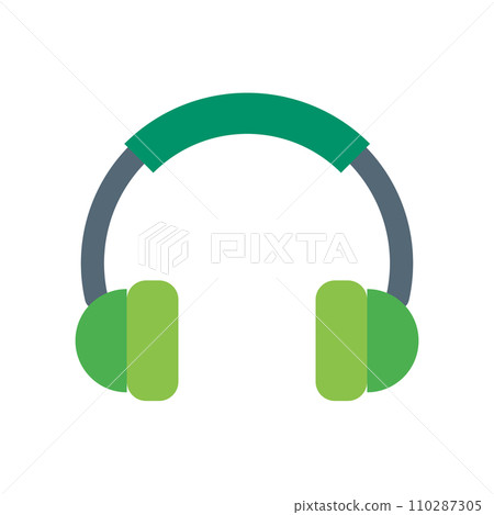 Color style icon representing music, headphones, listen 110287305