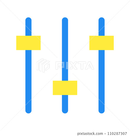 代表音樂、均衡器的顏色樣式圖示 代表音樂、均衡器的顏色樣式圖示 110287307