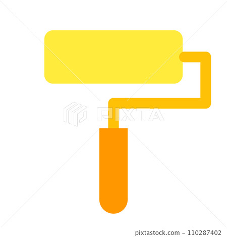 Color style icons representing design, paint and roller Color style icons representing design, paint and roller 110287402