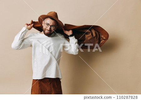 Man adult isolated fashion man background style young handsome stylish portrait background guy person Man adult isolated fashion man background style young handsome stylish portrait background guy person 110287828