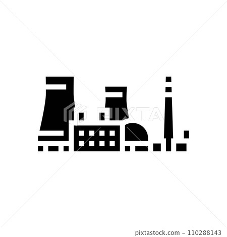 infrastructure nuclear energy glyph icon vector illustration infrastructure nuclear energy glyph icon vector illustration 110288143