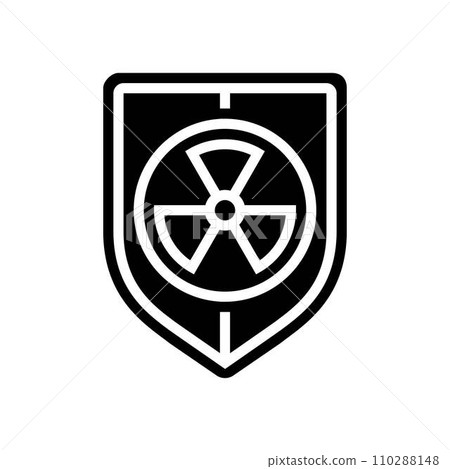 security nuclear energy glyph icon vector illustration security nuclear energy glyph icon vector illustration 110288148