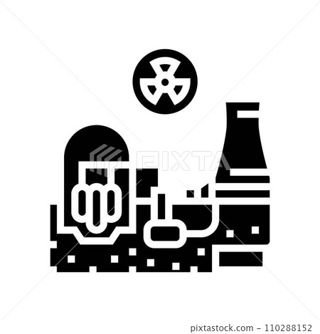 power generation nuclear energy glyph icon vector illustration power generation nuclear energy glyph icon vector illustration 110288152