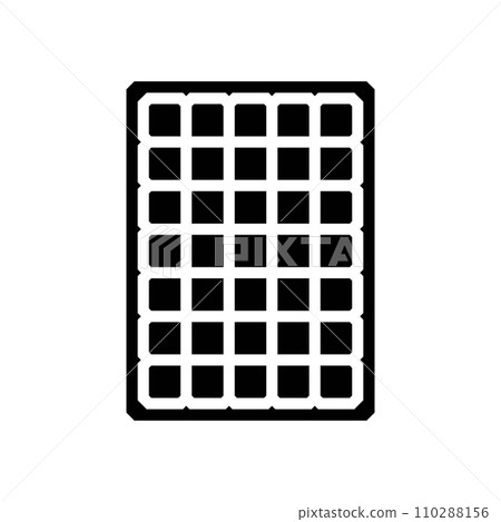 module solar panel glyph icon vector illustration module solar panel glyph icon vector illustration 110288156