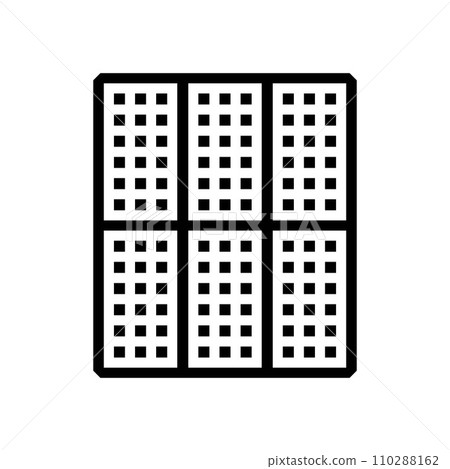 array solar panel glyph icon vector illustration array solar panel glyph icon vector illustration 110288162