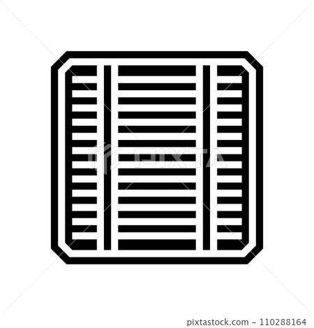 photovoltaic cells solar panel glyph icon vector illustration photovoltaic cells solar panel glyph icon vector illustration 110288164