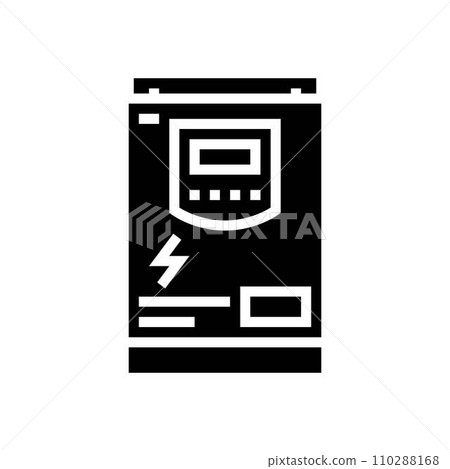 inverter solar panel glyph icon vector illustration inverter solar panel glyph icon vector illustration 110288168