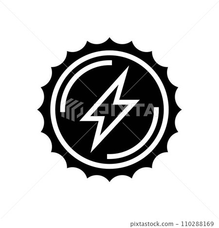 clean energy solar panel glyph icon vector illustration clean energy solar panel glyph icon vector illustration 110288169