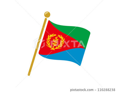 厄立特里亞國旗圖標矢量圖解 110288238