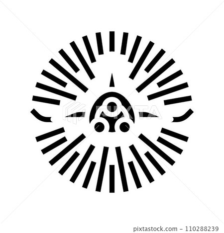 interstellar travel space exploration glyph icon vector illustration 110288239