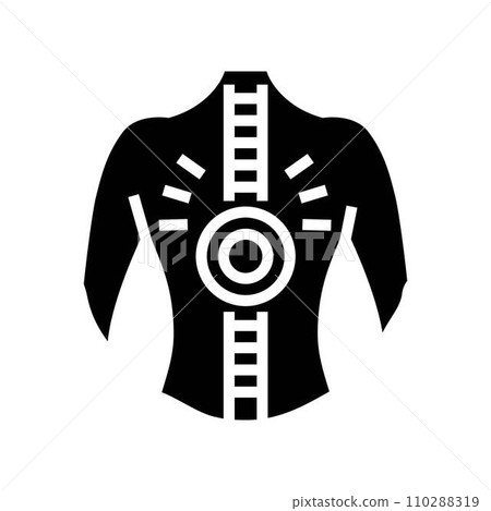 backache osteoporosis symptom glyph icon vector illustration backache osteoporosis symptom glyph icon vector illustration 110288319