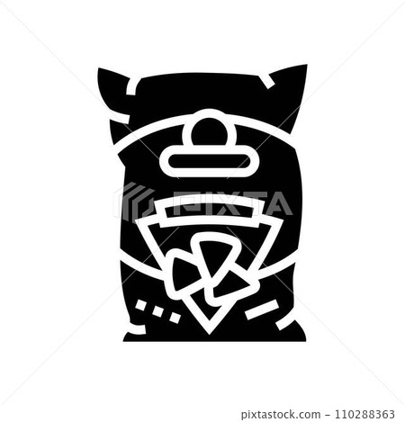tortilla chips mexican cuisine glyph icon vector illustration tortilla chips mexican cuisine glyph icon vector illustration 110288363