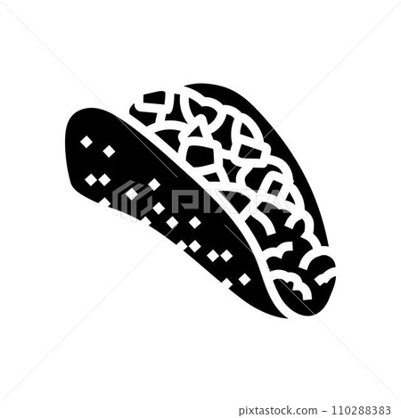 tacos mexican cuisine glyph icon vector illustration tacos mexican cuisine glyph icon vector illustration 110288383