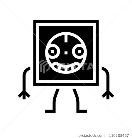 electrical socket character glyph icon vector illustration electrical socket character glyph icon vector illustration 110288467