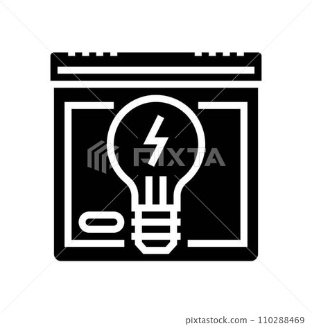 international day energy conservation glyph icon vector illustration international day energy conservation glyph icon vector illustration 110288469