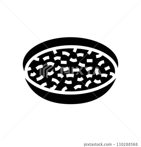 egg drop soup chinese cuisine glyph icon vector illustration 110288568