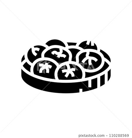 steamed buns chinese cuisine glyph icon vector illustration steamed buns chinese cuisine glyph icon vector illustration 110288569