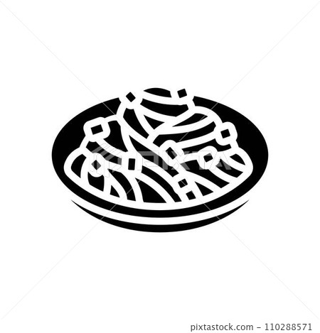 chinese noodles chinese cuisine glyph icon vector illustration chinese noodles chinese cuisine glyph icon vector illustration 110288571
