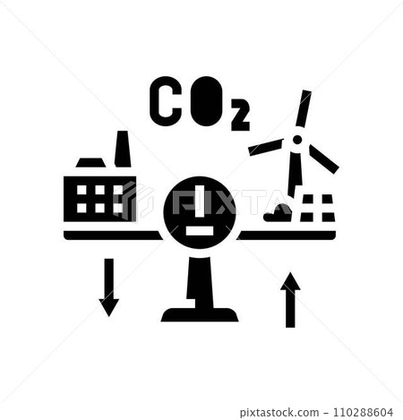 offset carbon glyph icon vector illustration 110288604