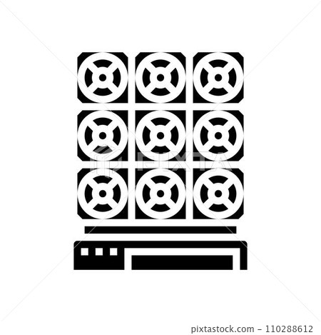 co capture devices carbon glyph icon vector illustration co capture devices carbon glyph icon vector illustration 110288612