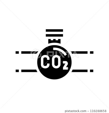 transportation carbon glyph icon vector illustration 110288658